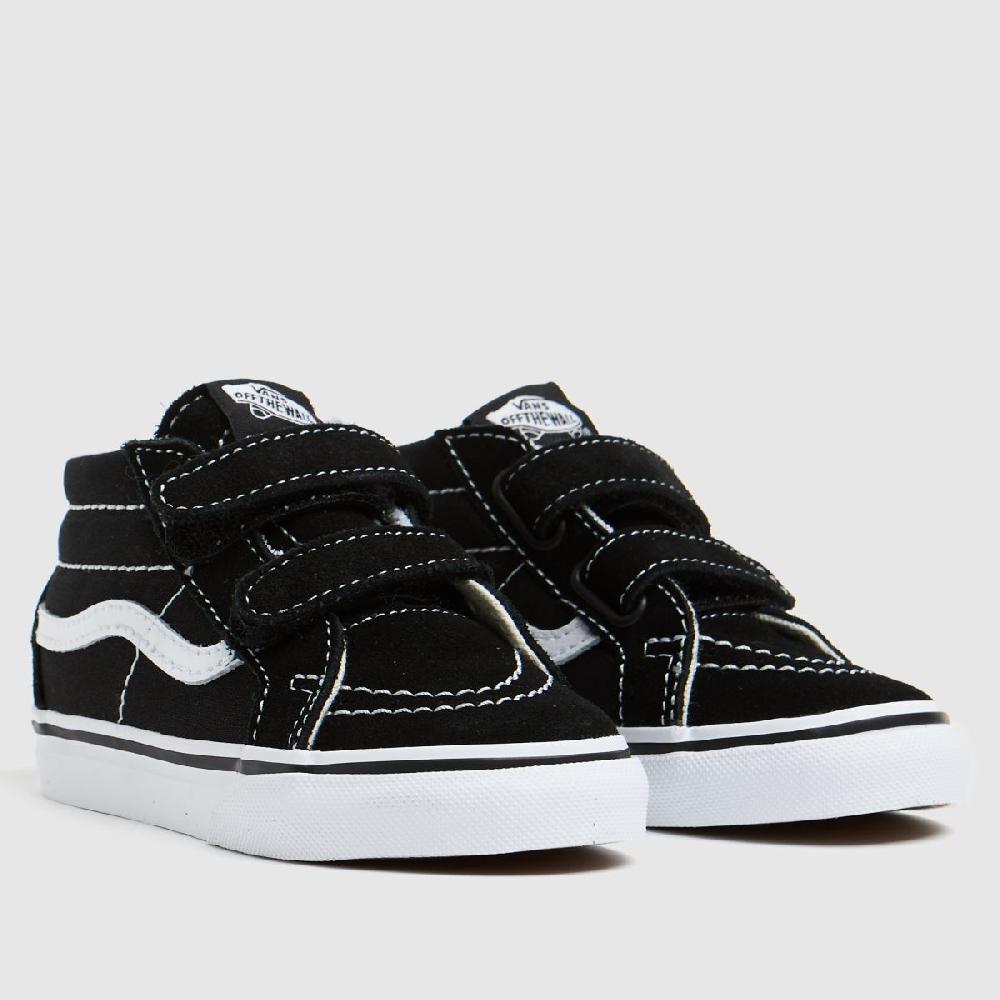 Schuh Vans Sk8-Mid Reissue V Toddler In Black & White