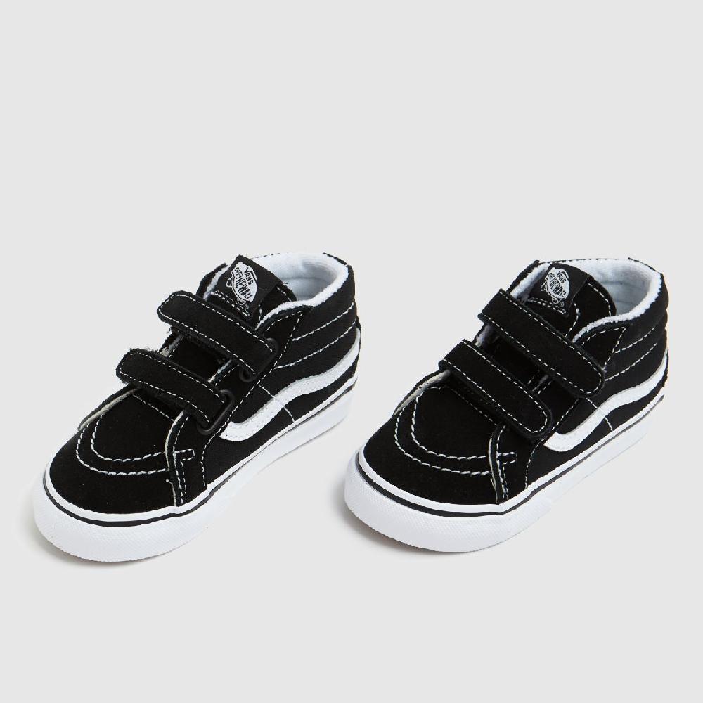 Schuh Vans Sk8-Mid Reissue V Toddler In Black & White