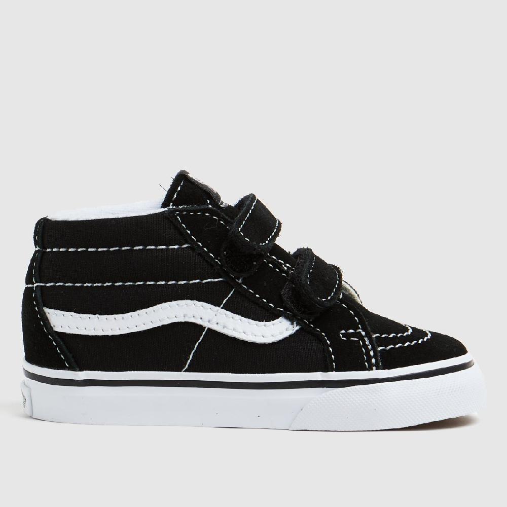 schuh Vans Sk8-Mid Reissue V Toddler in Black & White