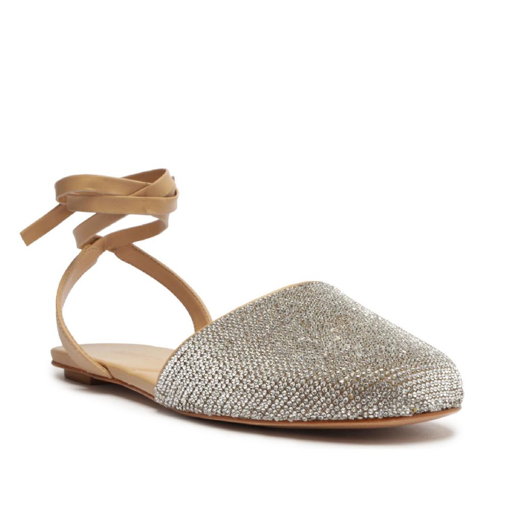 Schutz Abrie Glam Leather Flat