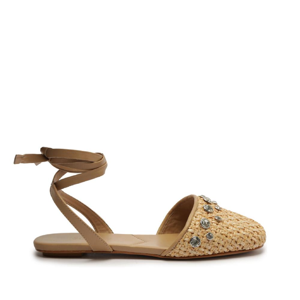 schutz Abrie Leather Flat