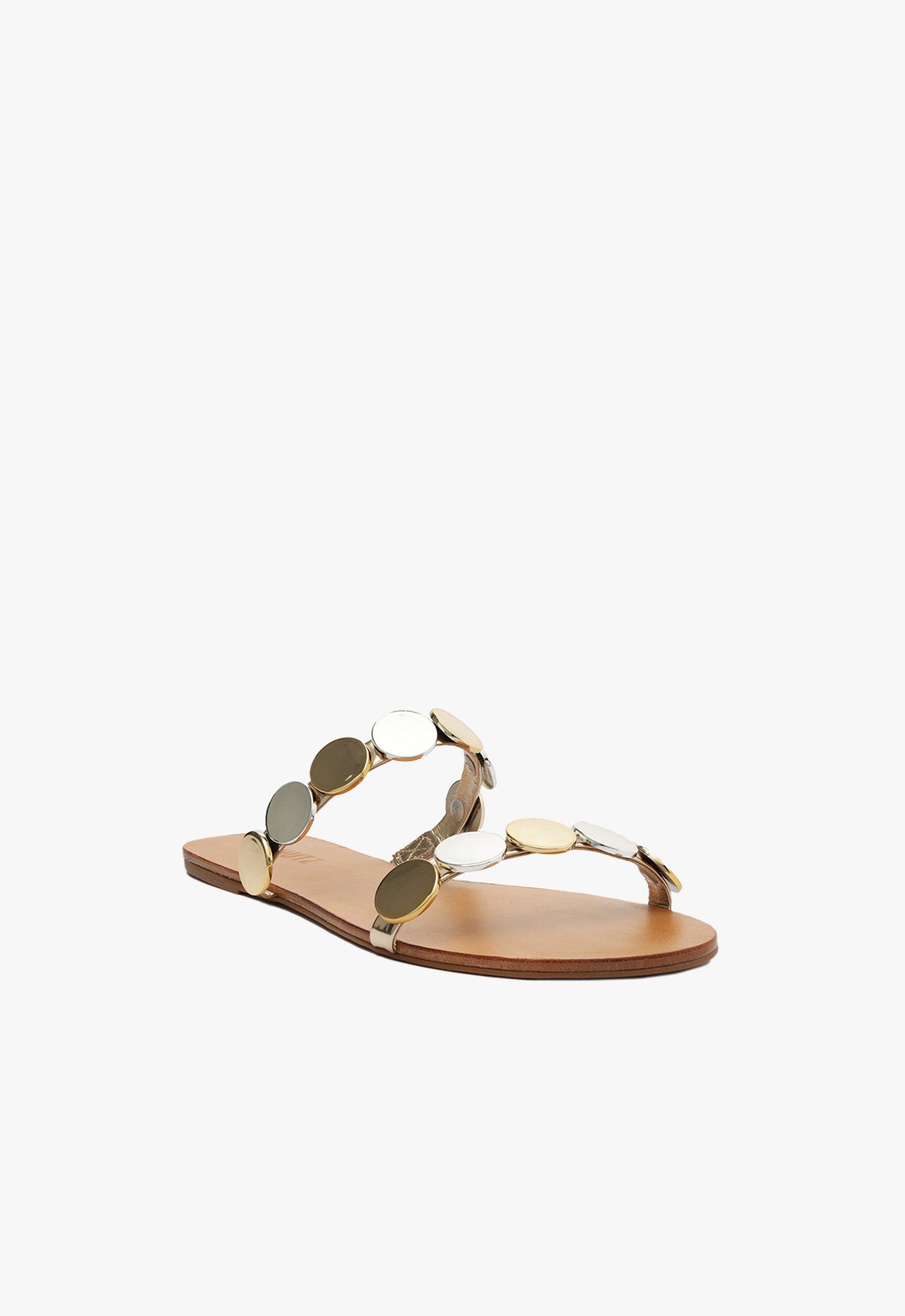 Schutz Acacia Platina Leather Sandal