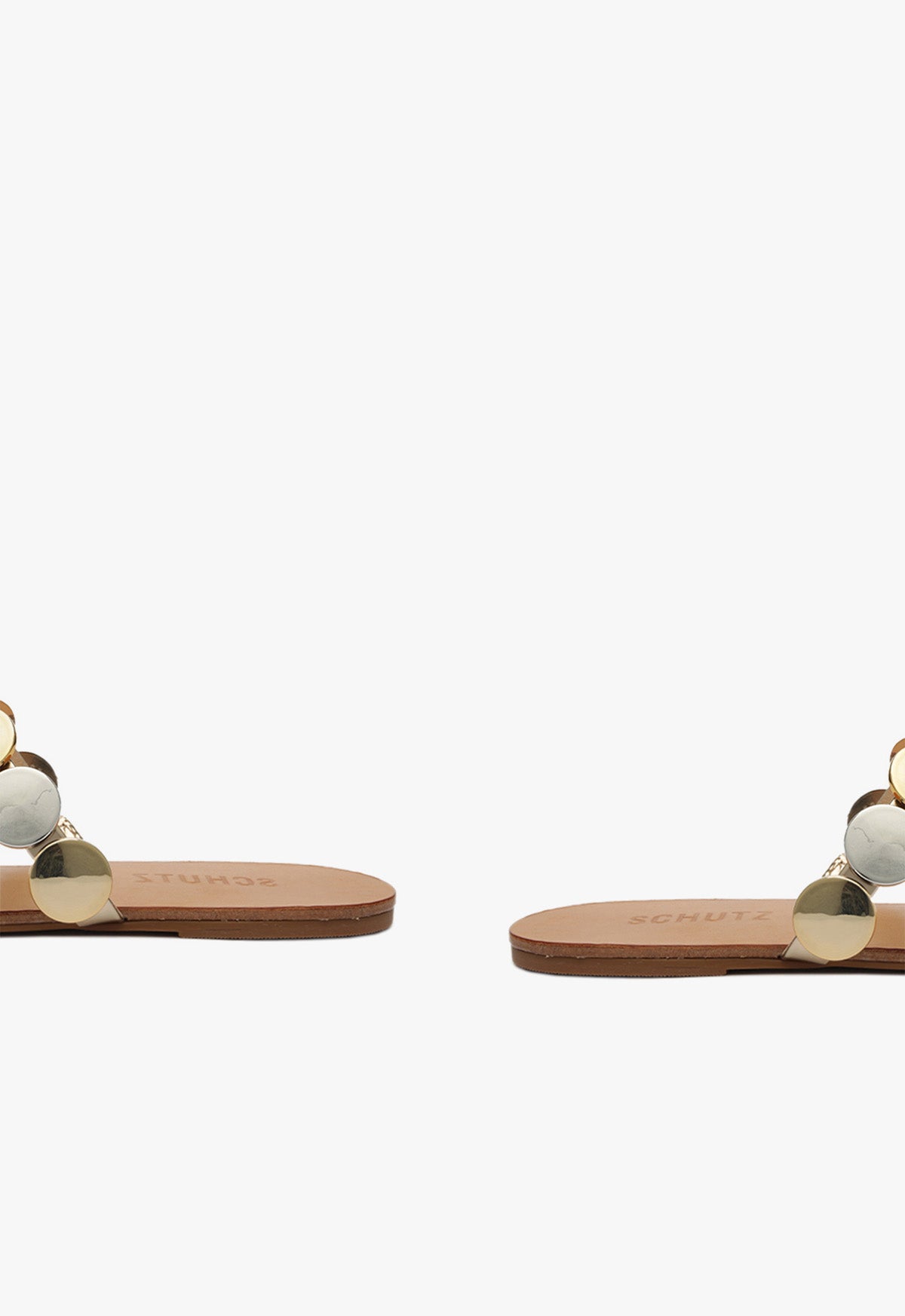 Schutz Acacia Platina Leather Sandal