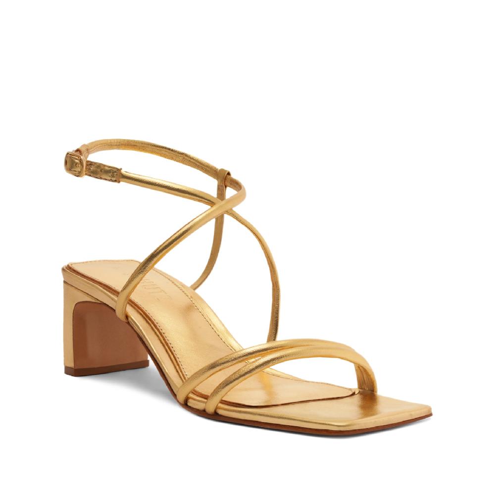 Schutz Aimee Block Leather Sandal