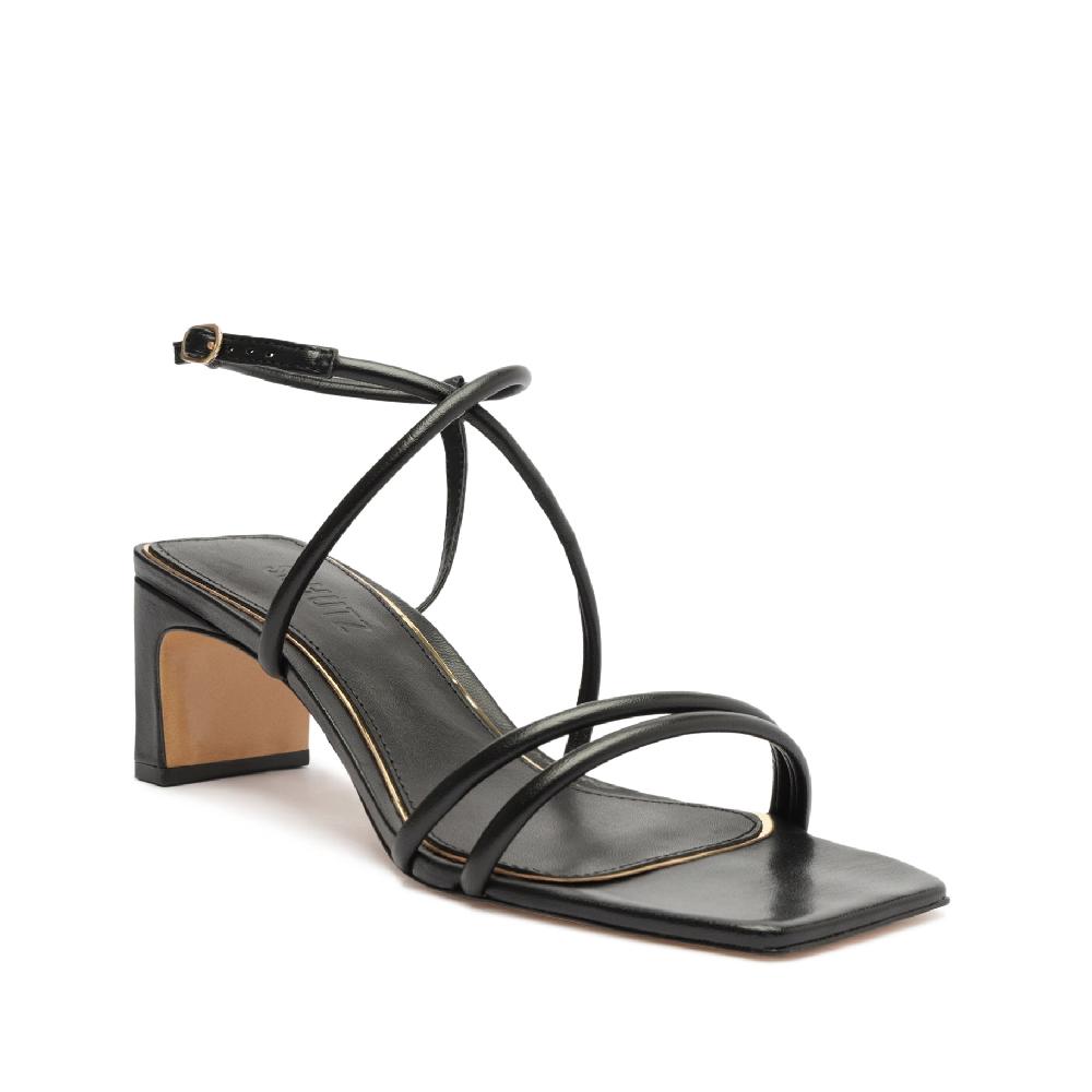 Schutz Aimee Block Leather Sandal