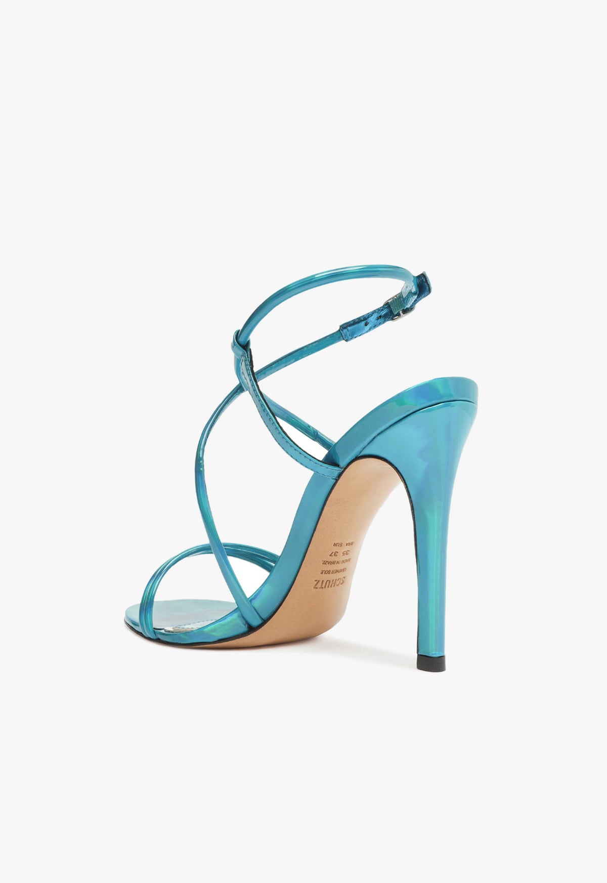 Schutz Aimee Specchio Leather Sandal