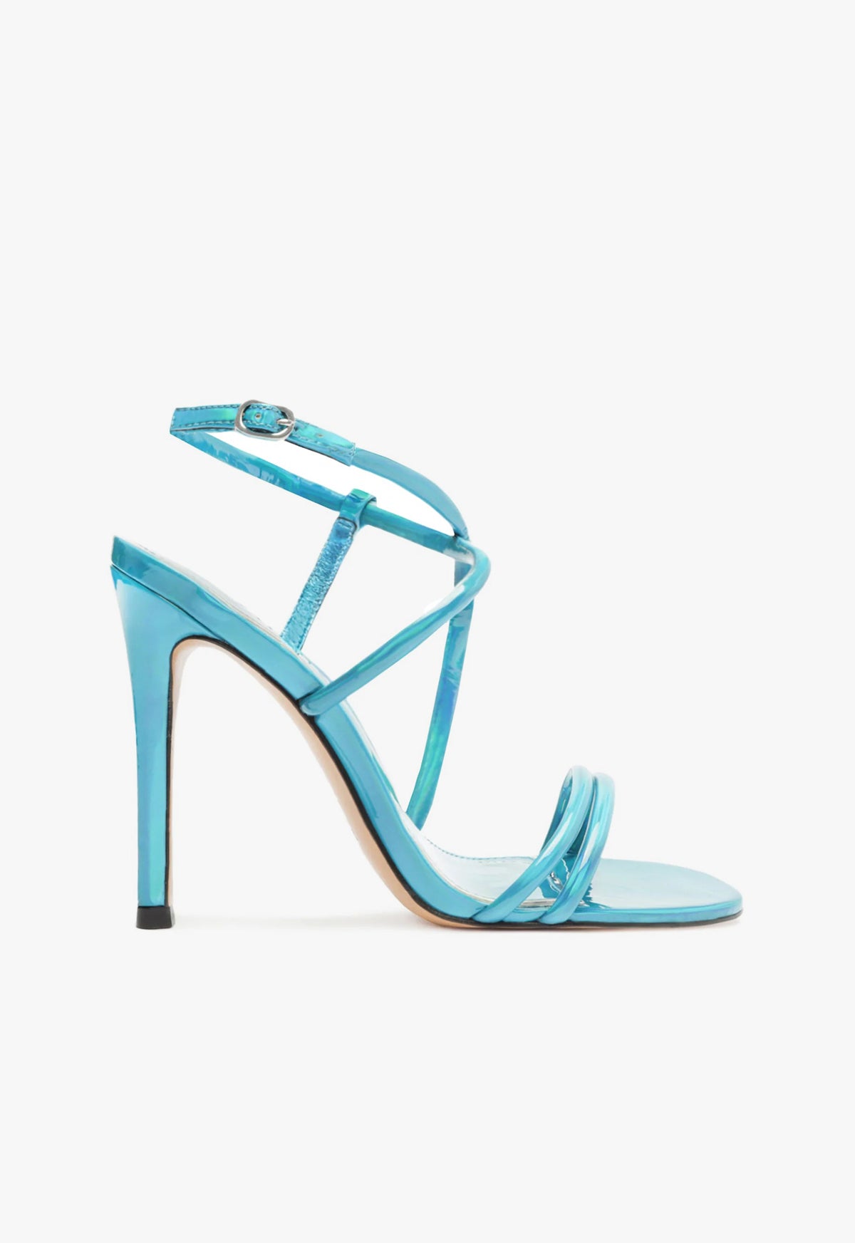 schutz Aimee Specchio Leather Sandal