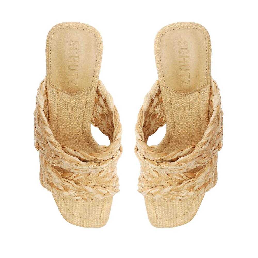 Schutz Amani Straw Sandal