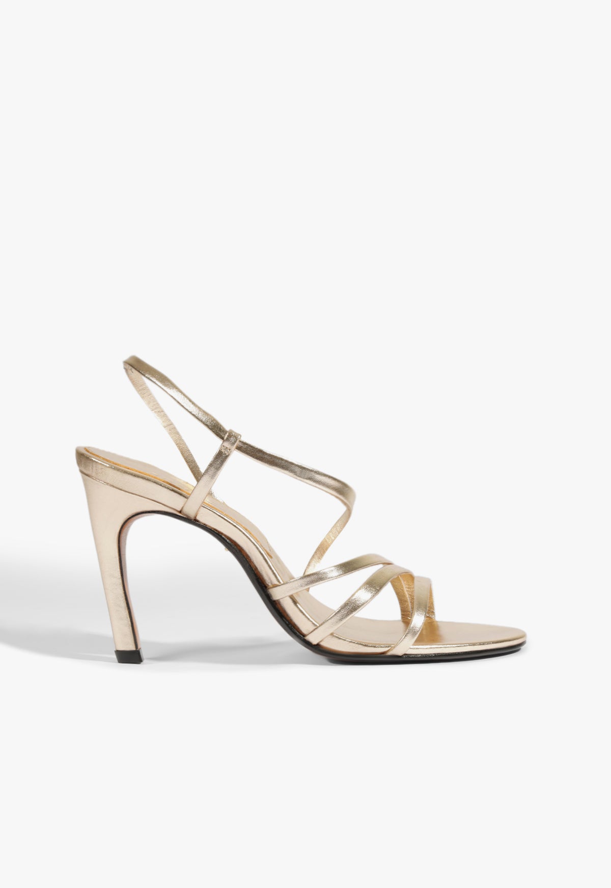 schutz Annie Curve Metallic Sandal