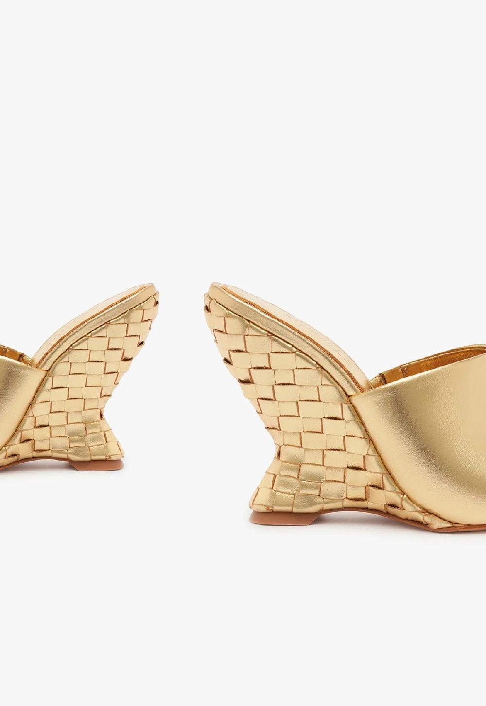 Schutz Aprill Woven Leather Sandal