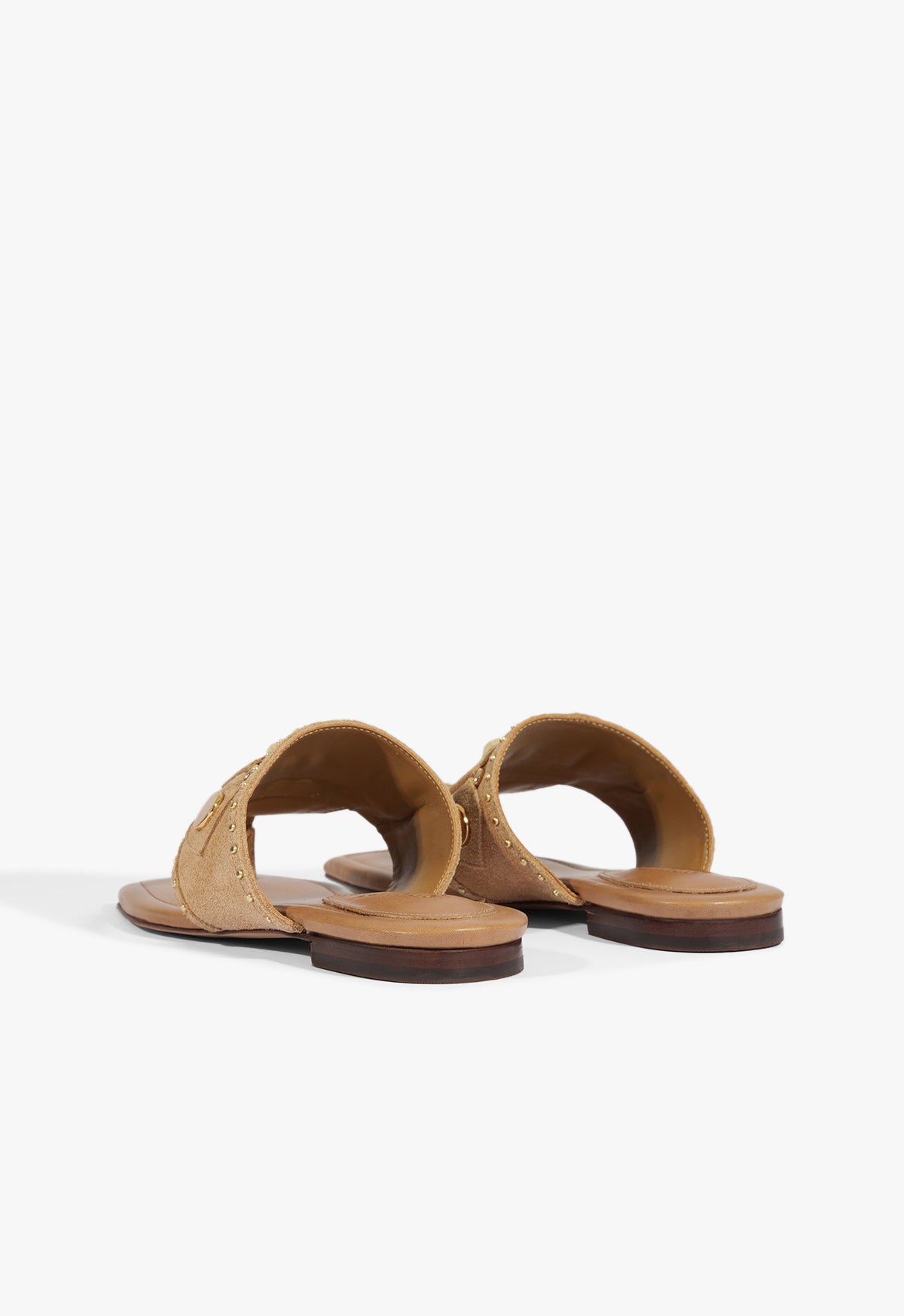 Schutz Aria Beige Suede Sandal