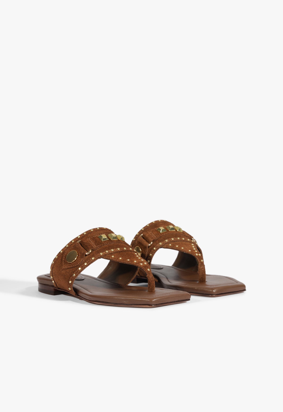 Schutz Aria Brown Suede Sandal