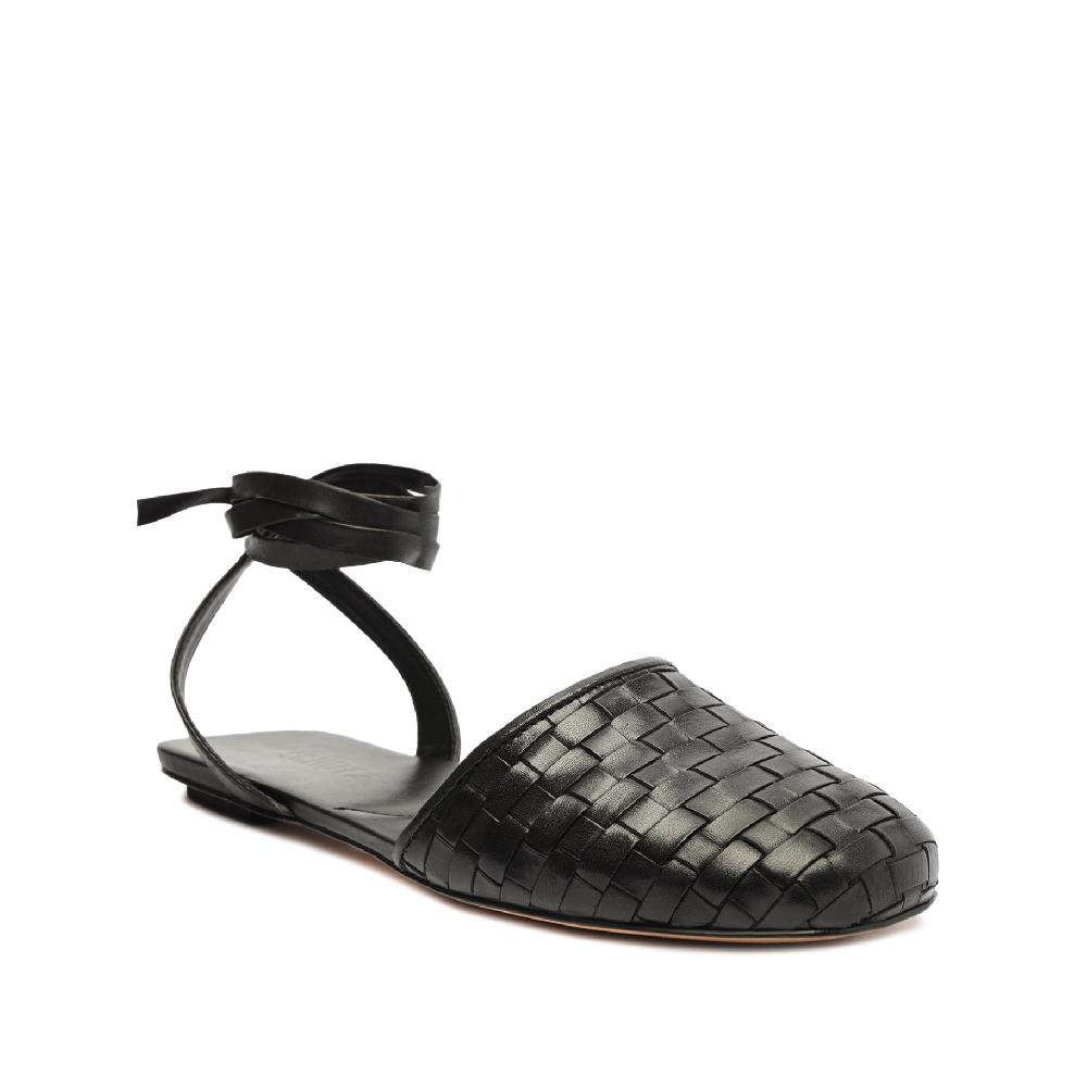 Schutz Ariel Woven Leather Flat