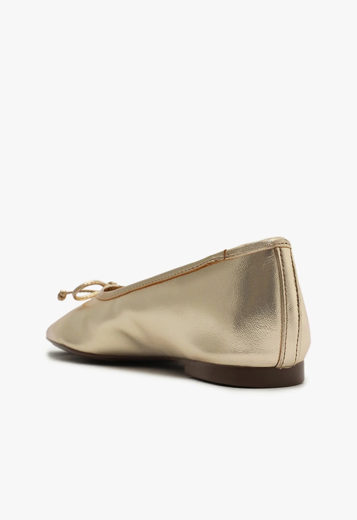 Schutz Arissa Gold Leather Ballet Flat