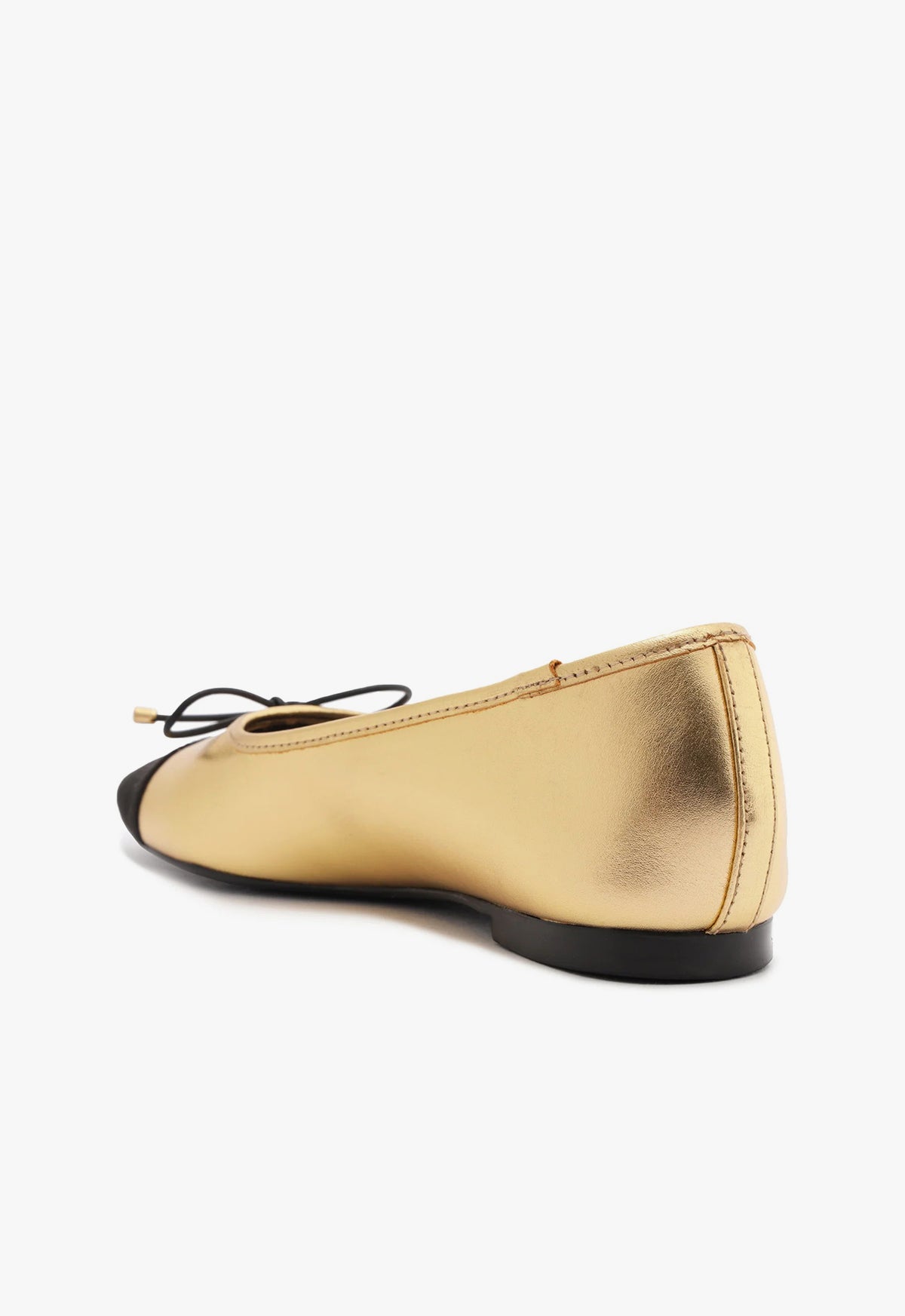 Schutz Arissa Metallic Leather Flat