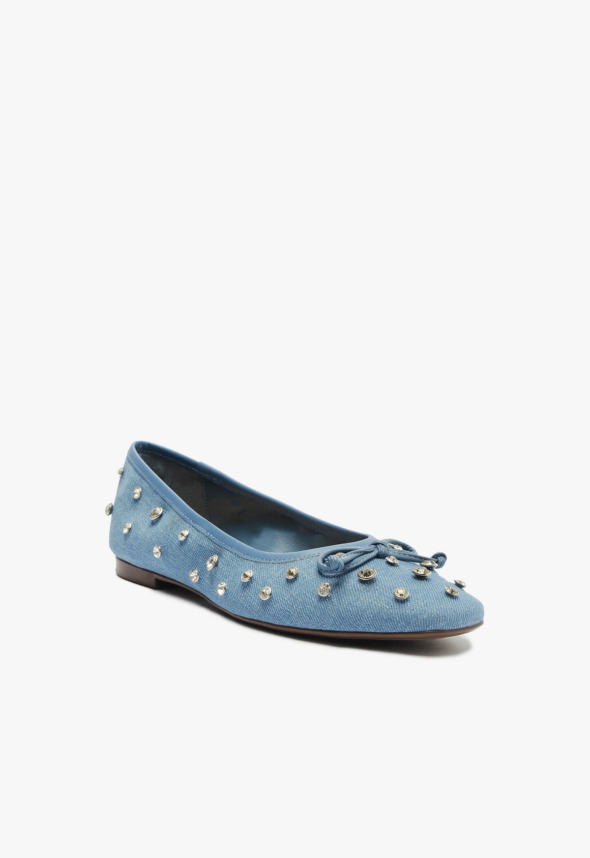 Schutz Arissa Shine Denim Flat