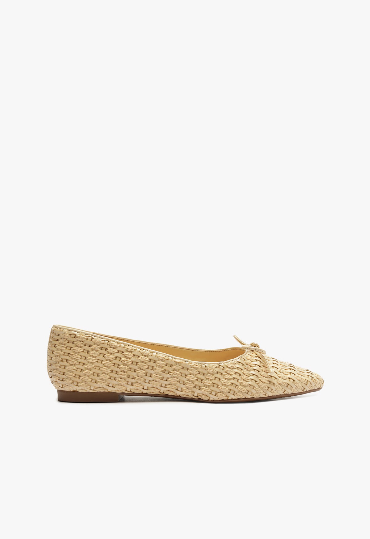 schutz Arissa Straw Ballet Flat