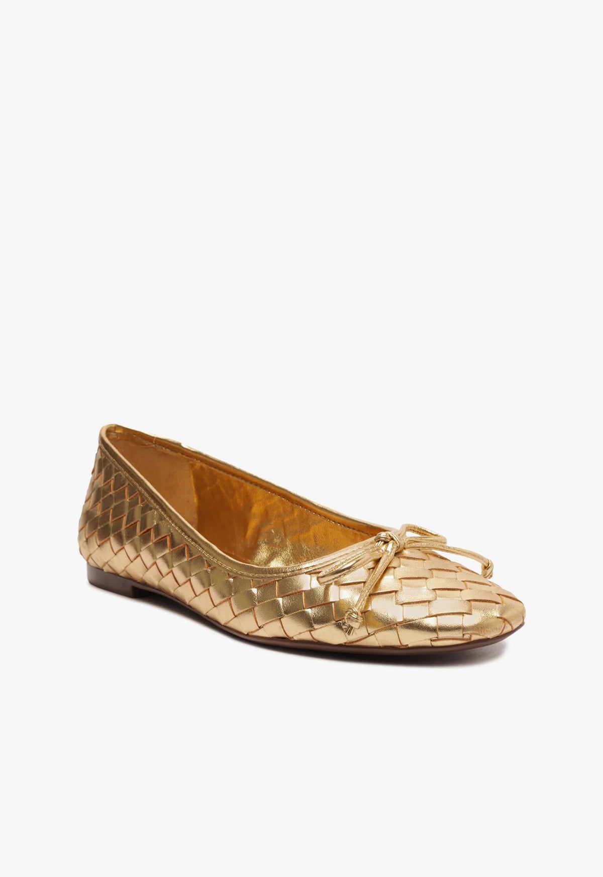 Schutz Arissa Woven Leather Flat