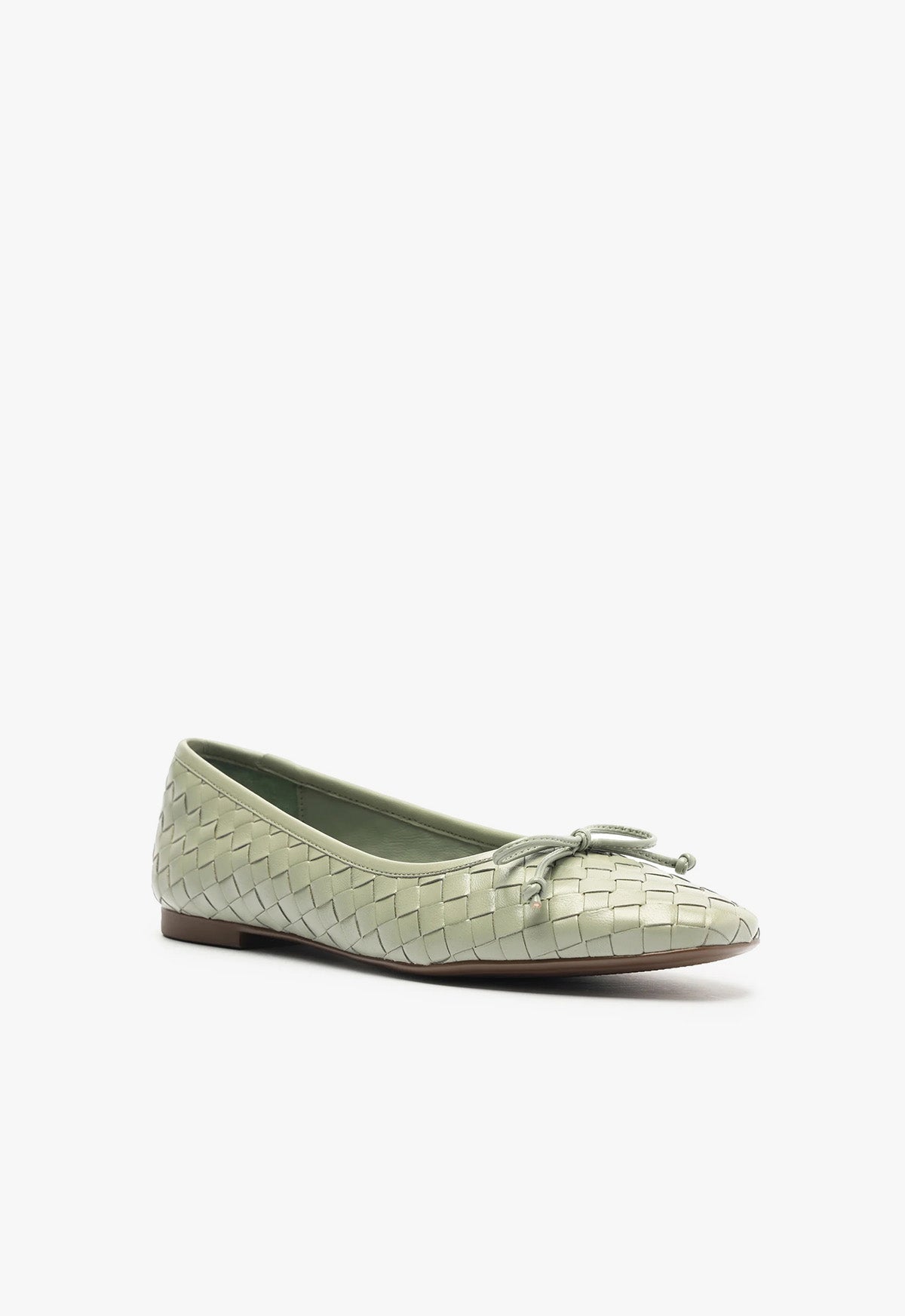 Schutz Arissa Woven Leather Flat