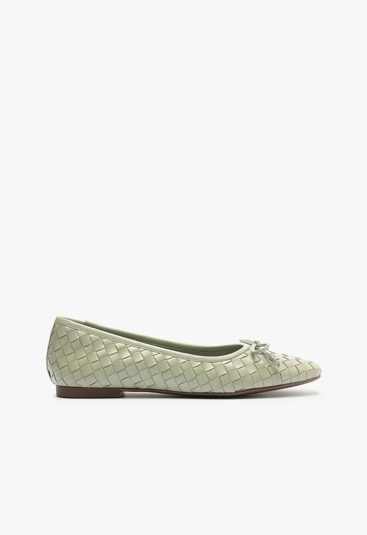 schutz Arissa Woven Leather Flat