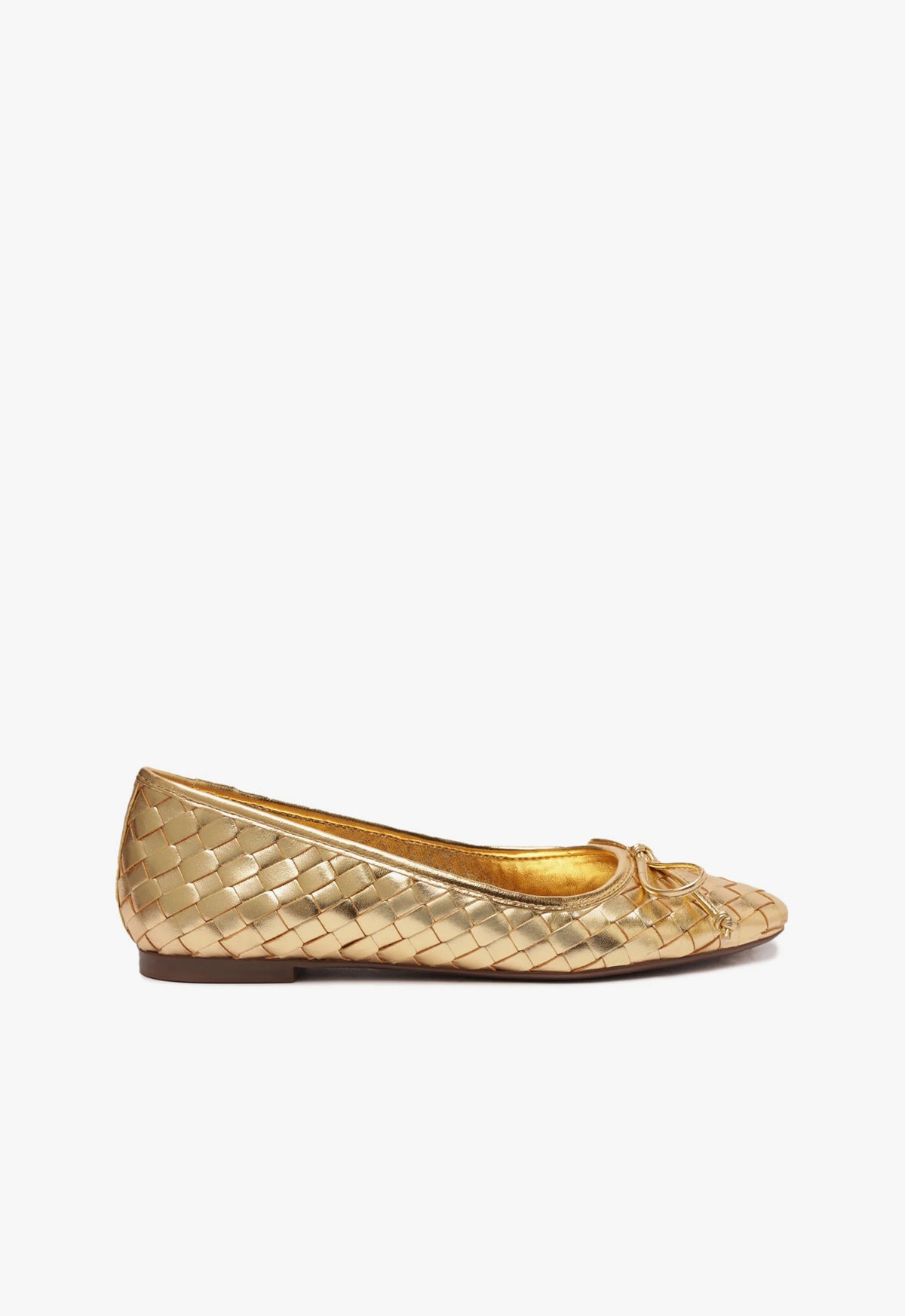 schutz Arissa Woven Leather Flat
