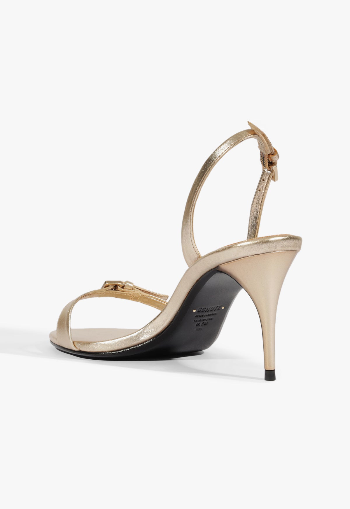 Schutz Aurora Sling Mid Metallic Sandal