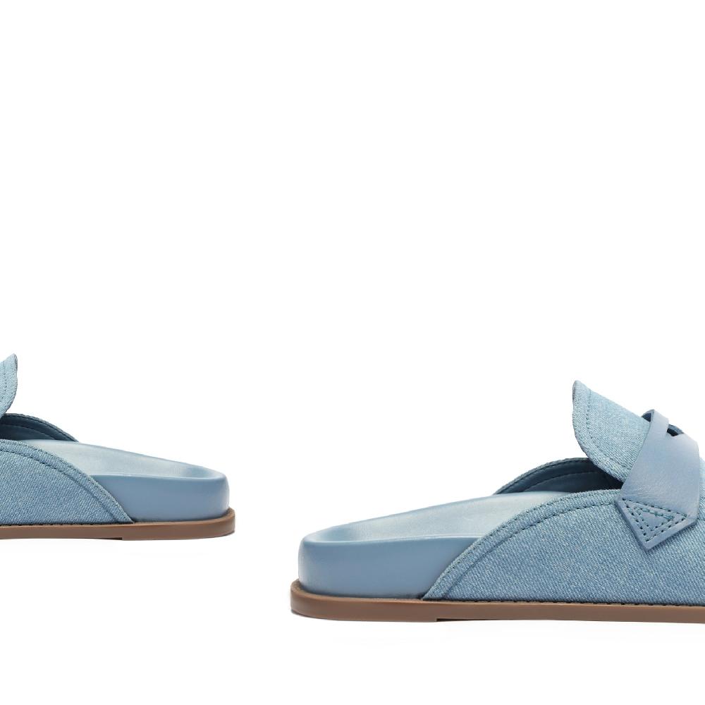 Schutz Ava Denim Flat