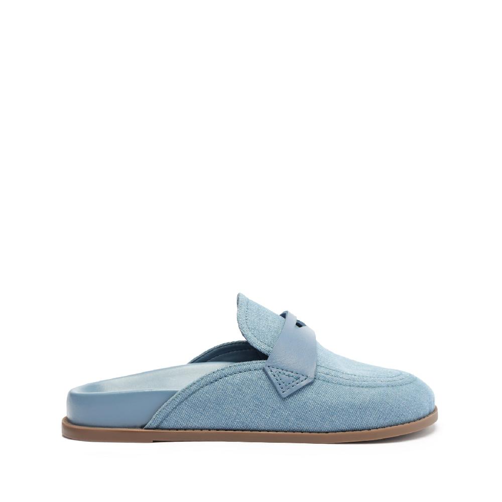 schutz Ava Denim Flat