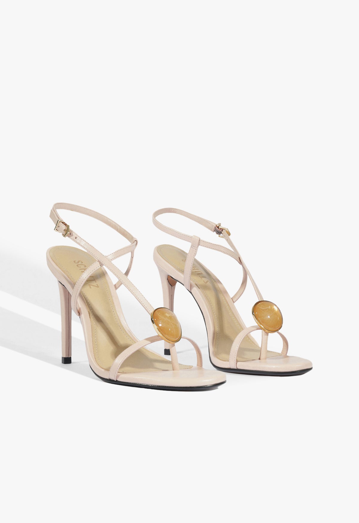 Schutz Azure Embellished Leather Sandal