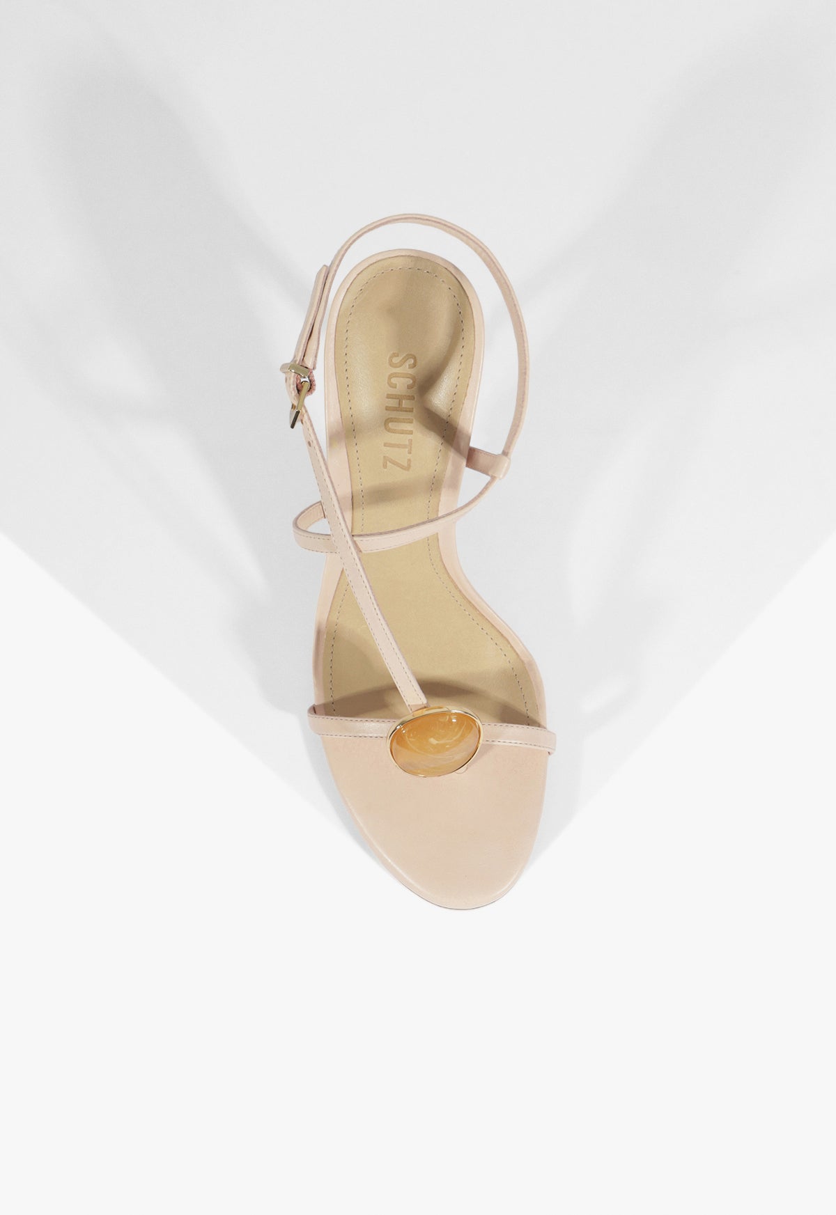 Schutz Azure Embellished Leather Sandal