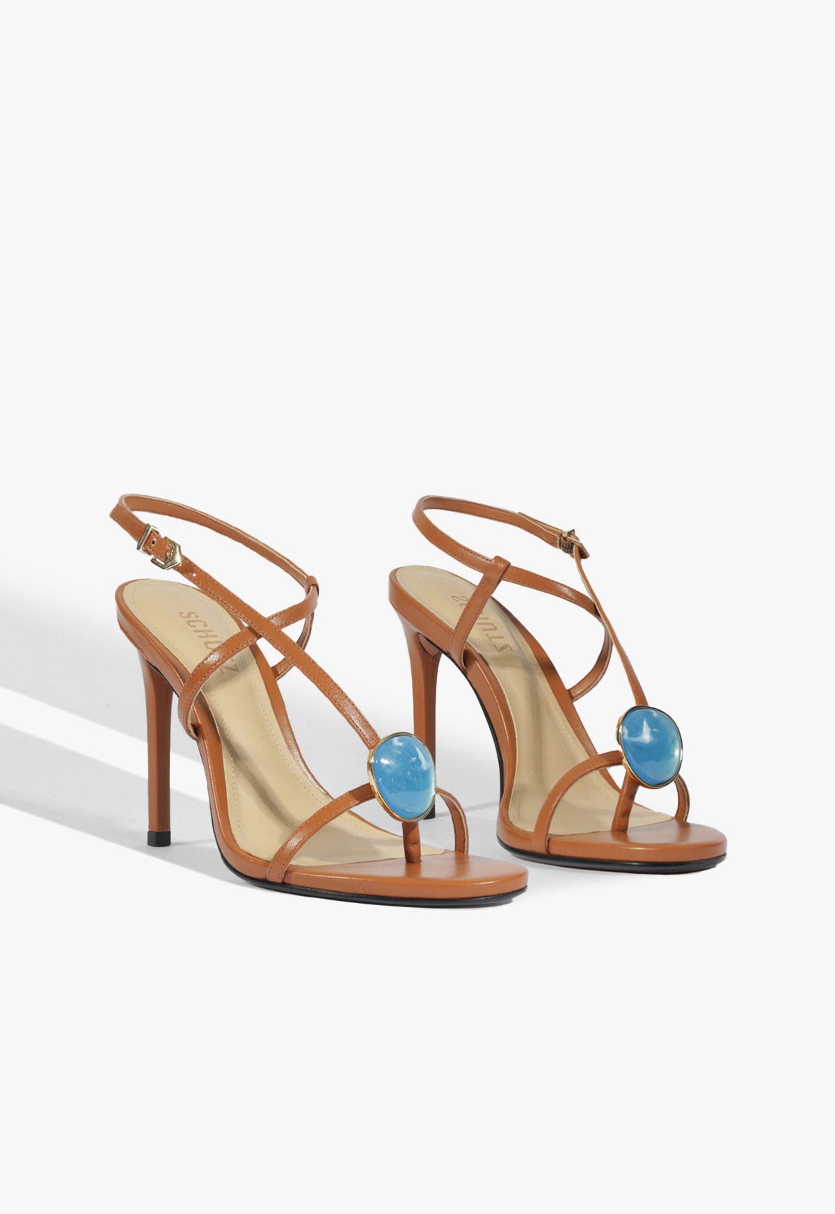 Schutz Azure Embellished Leather Sandal