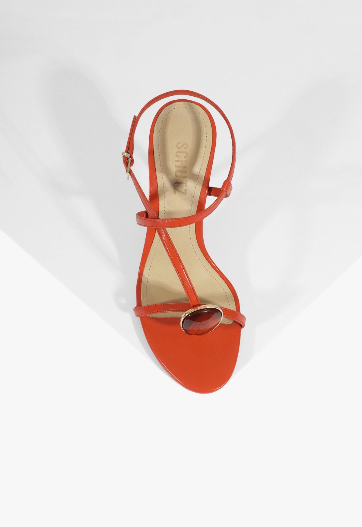 Schutz Azure Embellished Leather Sandal