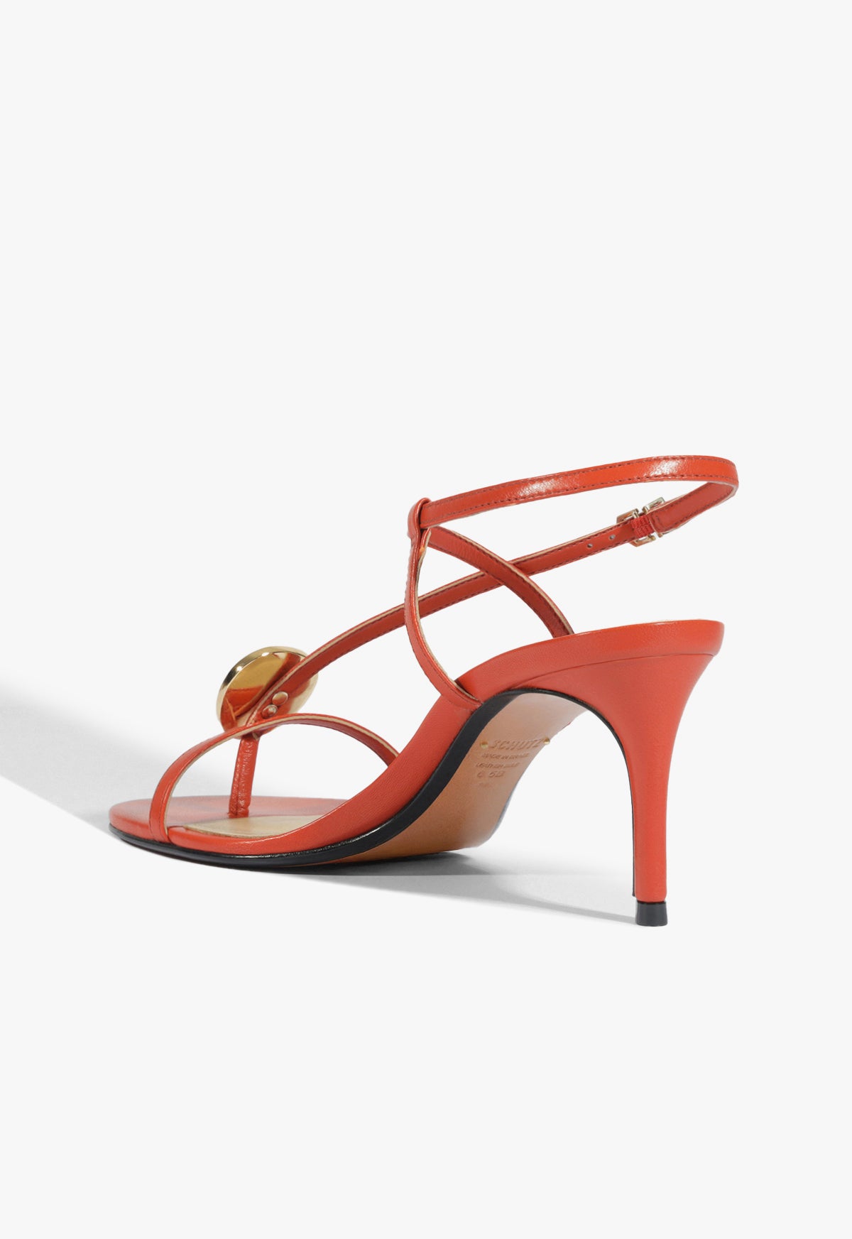 Schutz Azure Mid Embellished Leather Sandal