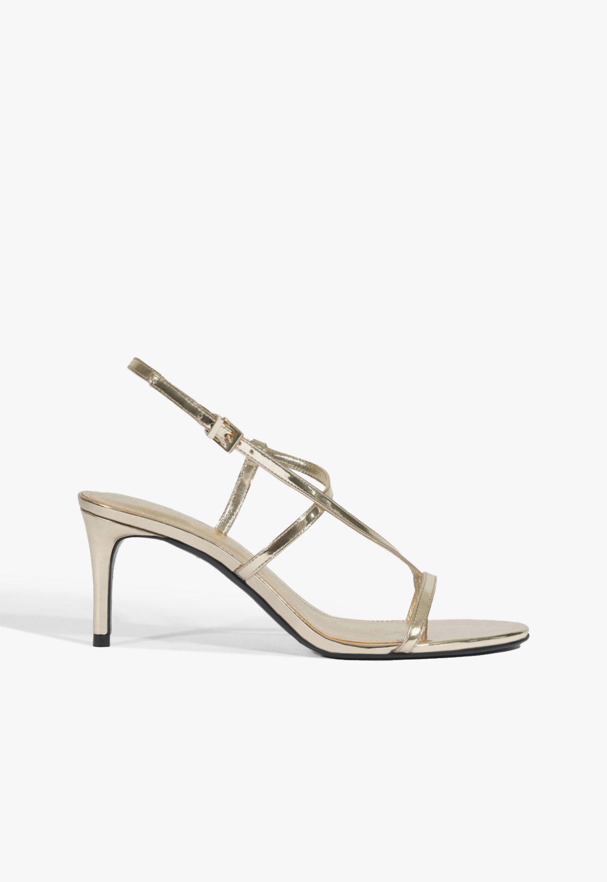 schutz Azure Mid Metallic Sandal