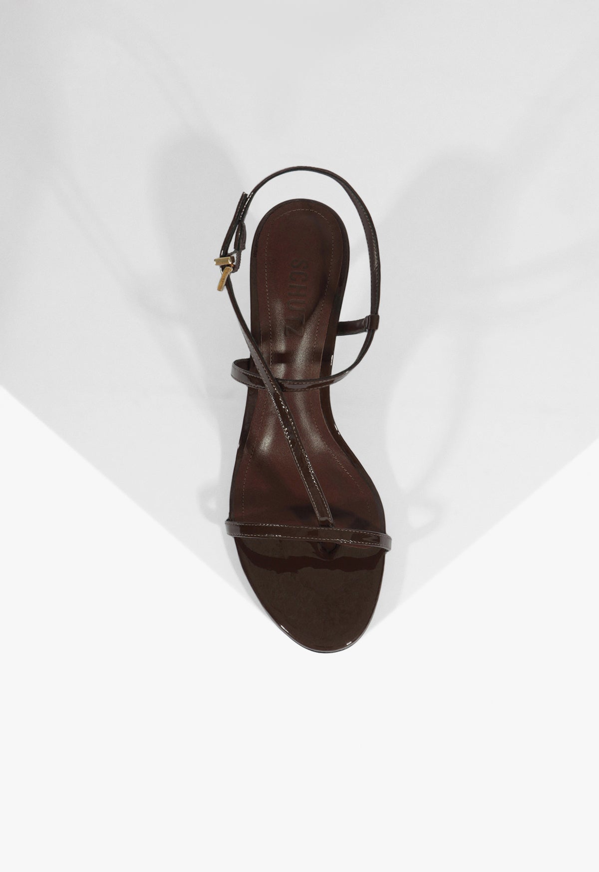 Schutz Azure Mid Patent Sandal