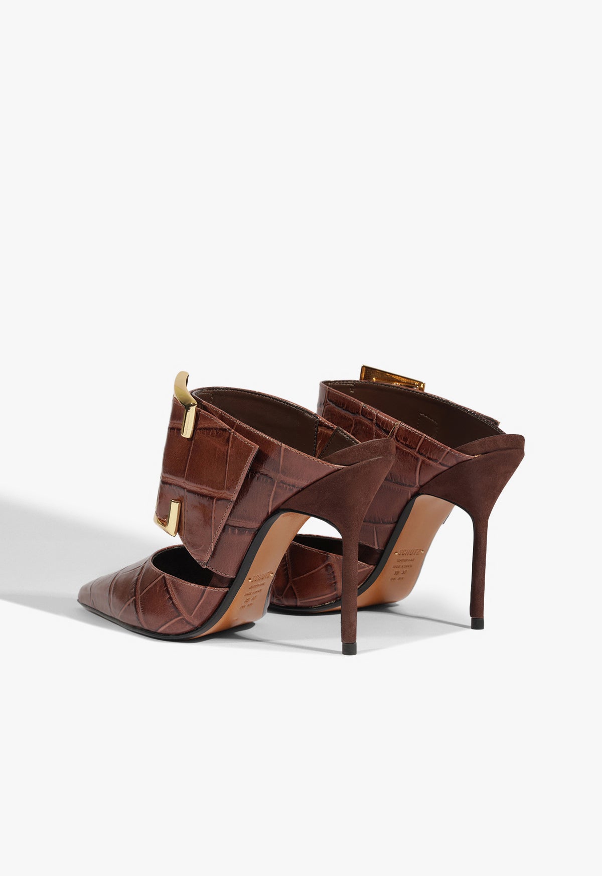 Schutz Beatrix Mule Croc Pump