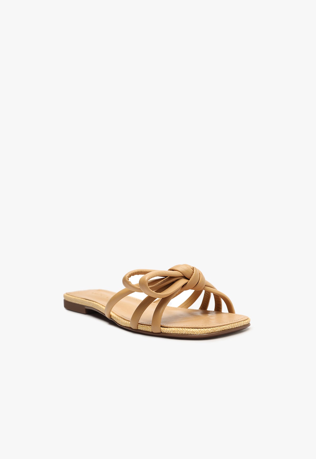 Schutz Blossom Lightwood Flat Sandal
