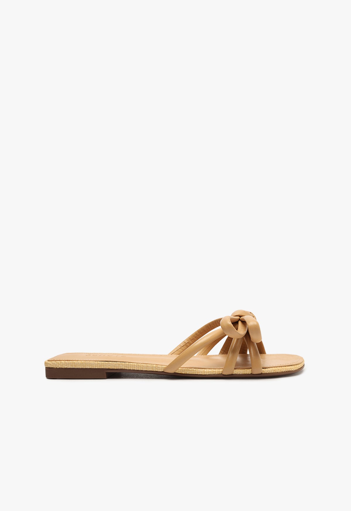 schutz Blossom Lightwood Flat Sandal