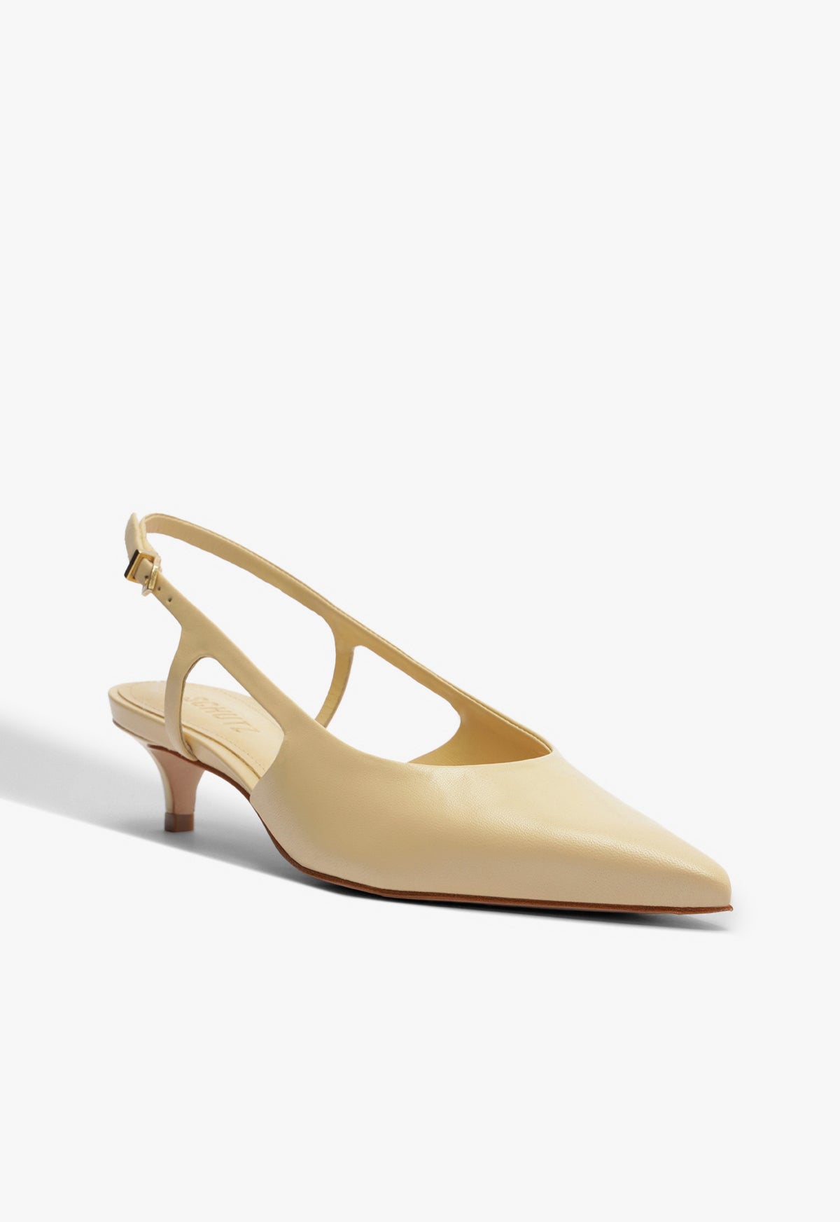 Schutz Boris Kitten Leather Pump