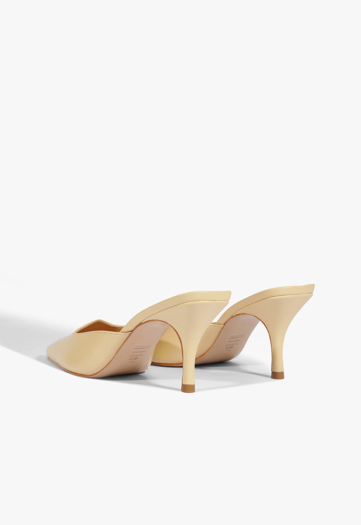 Schutz Buffy Mid Stiletto Beige Pump
