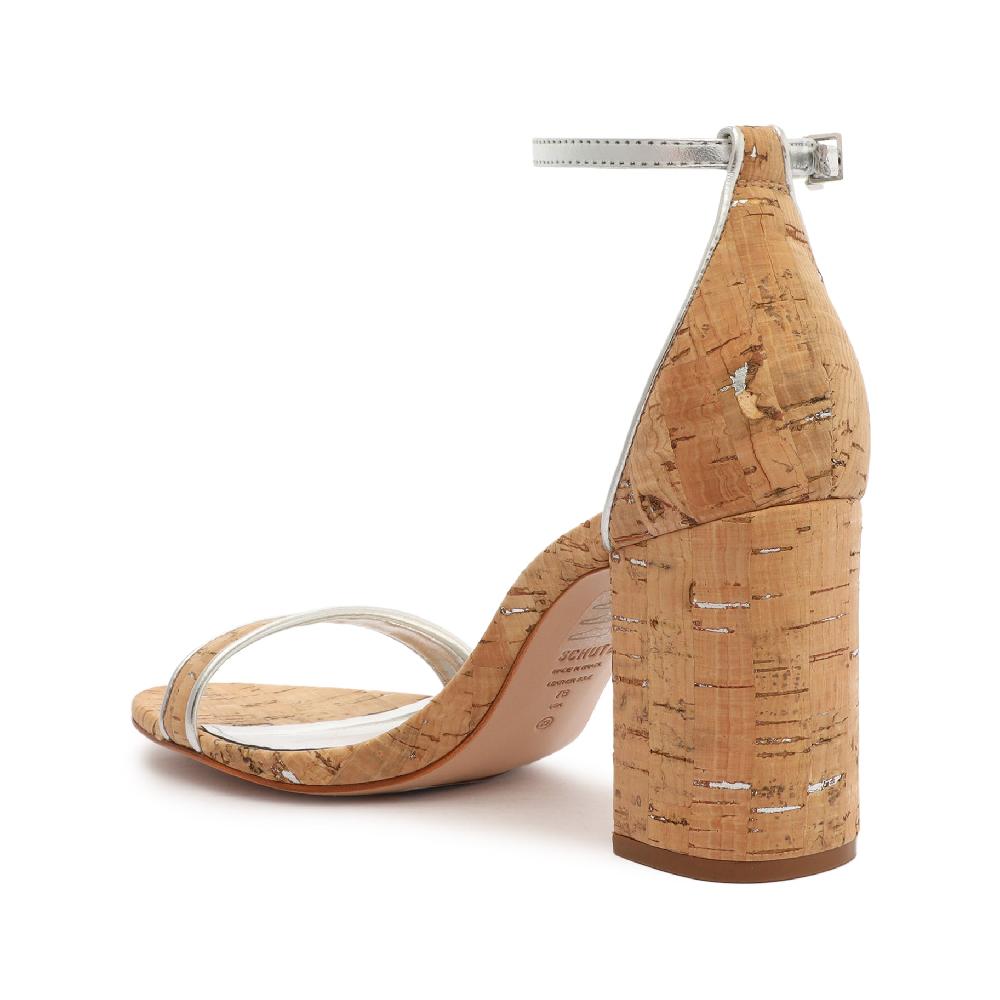 Schutz Cadey Lee Block Casual Leather Sandal