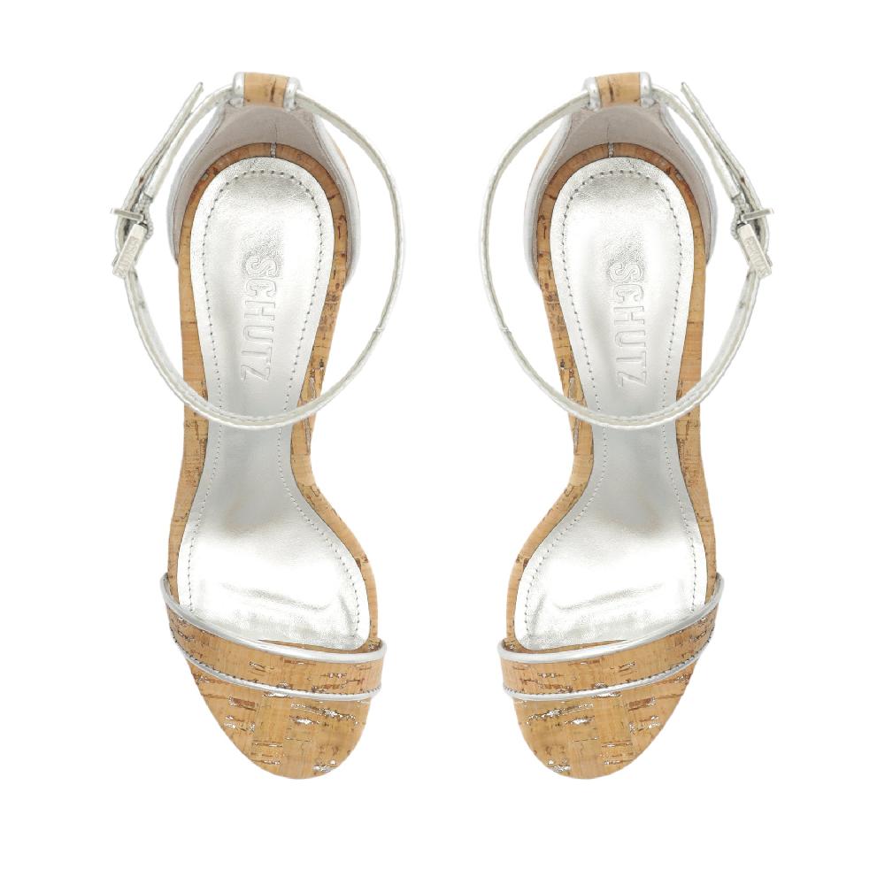 Schutz Cadey Lee Block Casual Leather Sandal