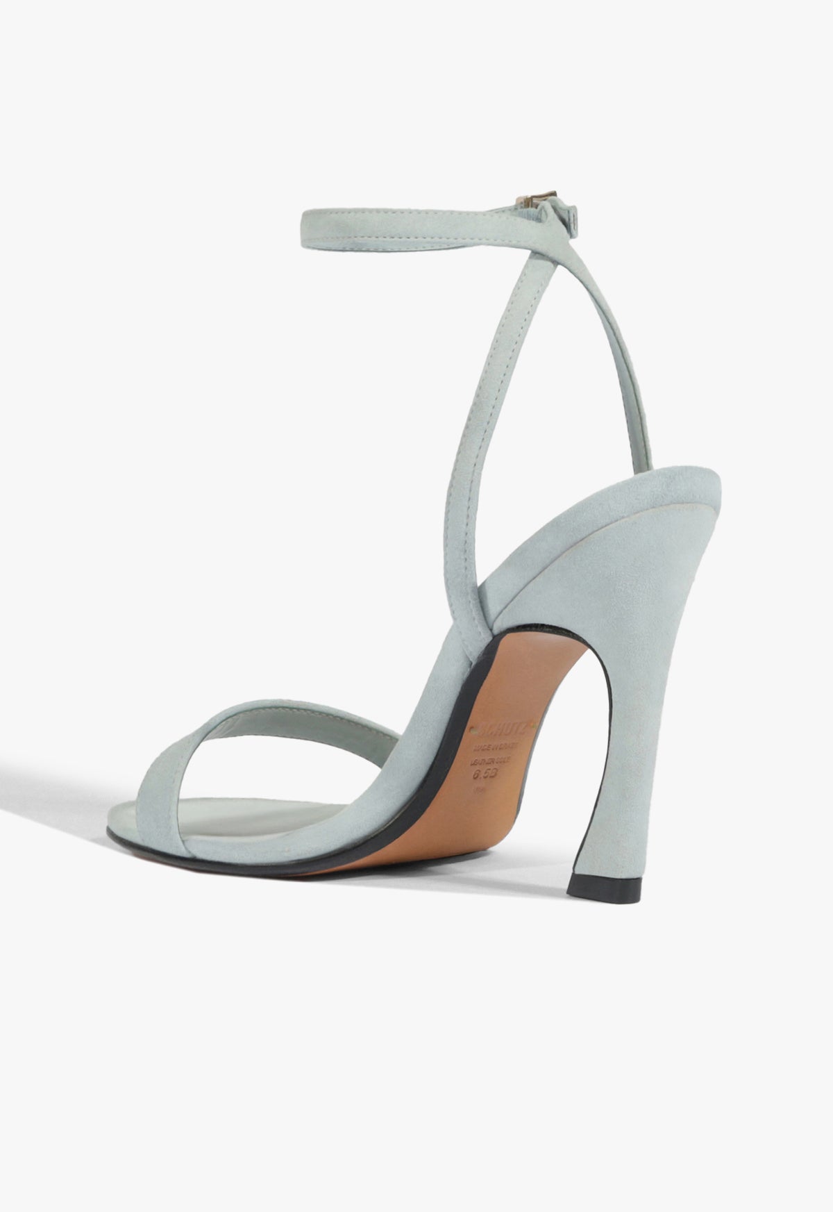 Schutz Cadey-Lee Curve Lace Suede Sandal