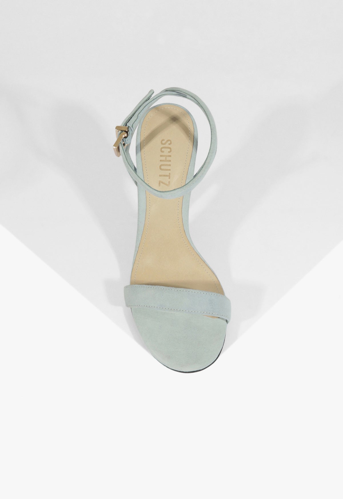 Schutz Cadey-Lee Curve Lace Suede Sandal