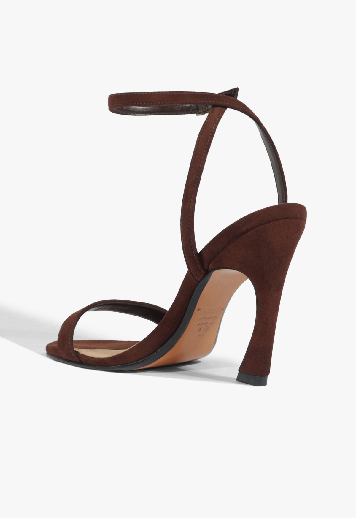 Schutz Cadey-Lee Curve Lace Suede Sandal