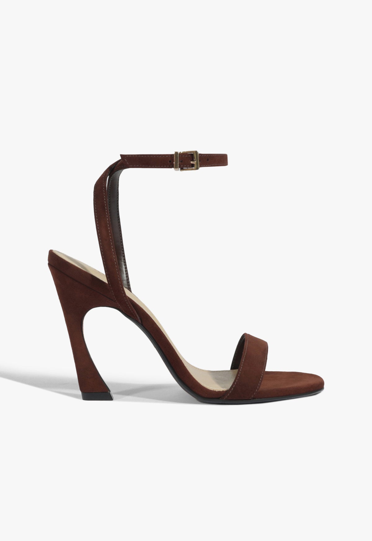 schutz Cadey-Lee Curve Lace Suede Sandal