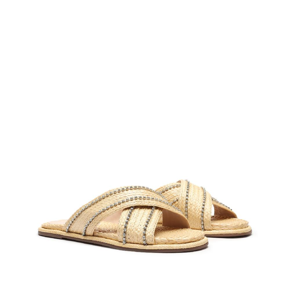 Schutz Carlotta Embroidered Sandal