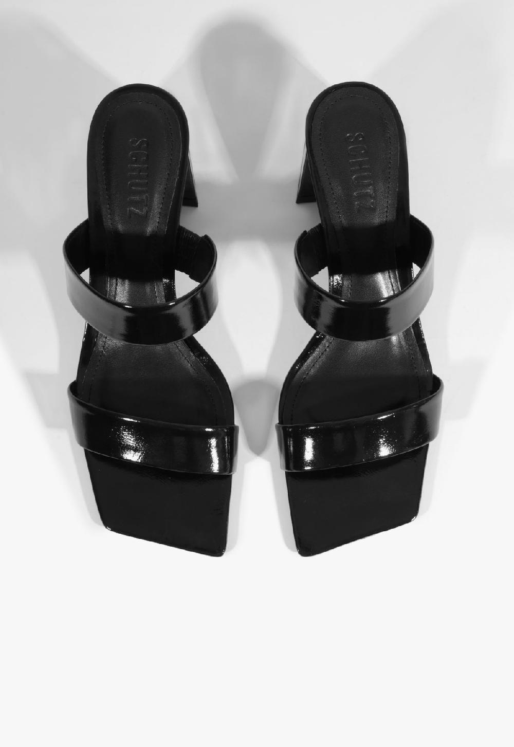 Schutz Chantal Mid Patent Sandal