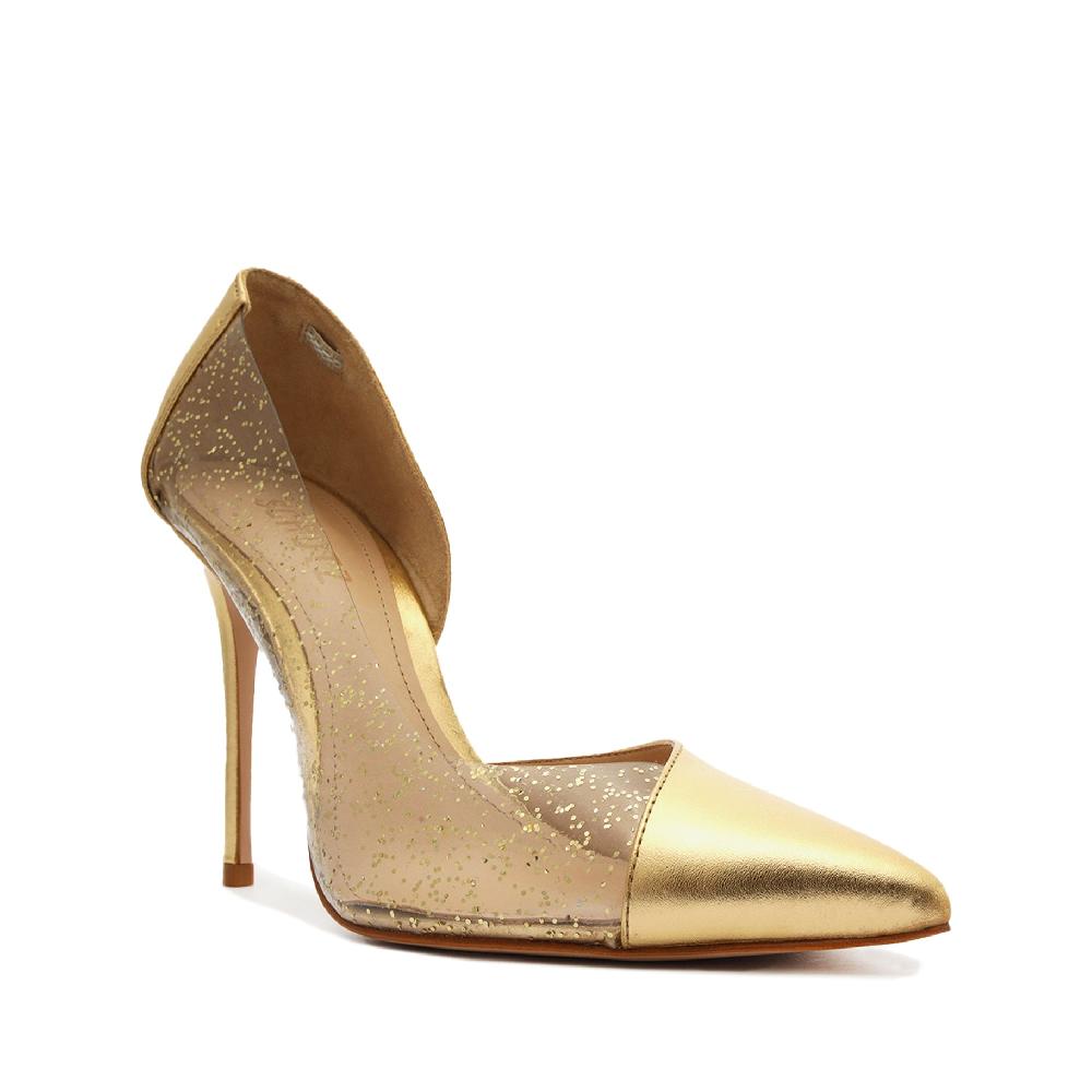 Schutz Cheslie Metallic Nappa & Vinyl Pump