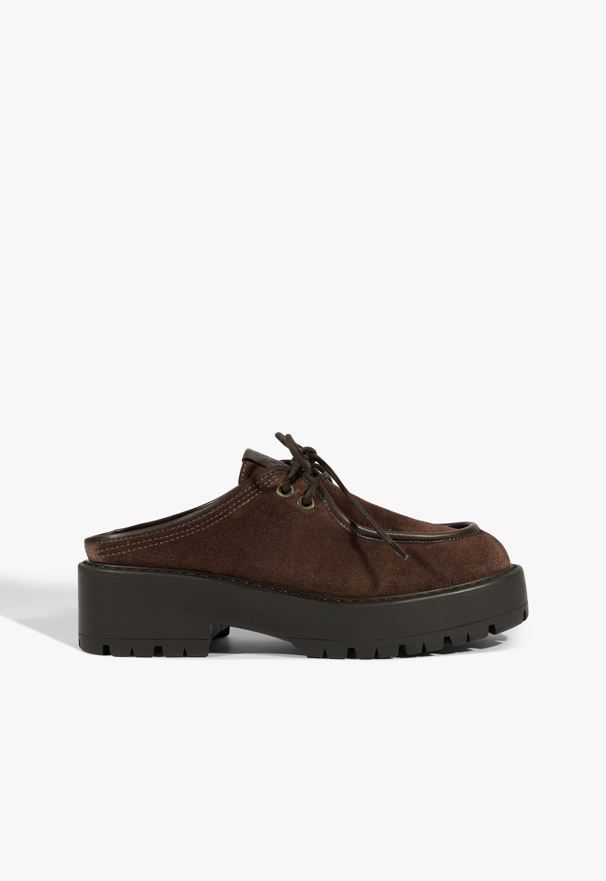 schutz Cia Mule Suede Flat